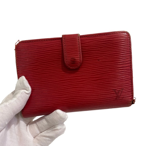 LV LOUIS VUITTON Gamaguchi Wallet Epi Leather - red - leather - - Picture 1 of 17